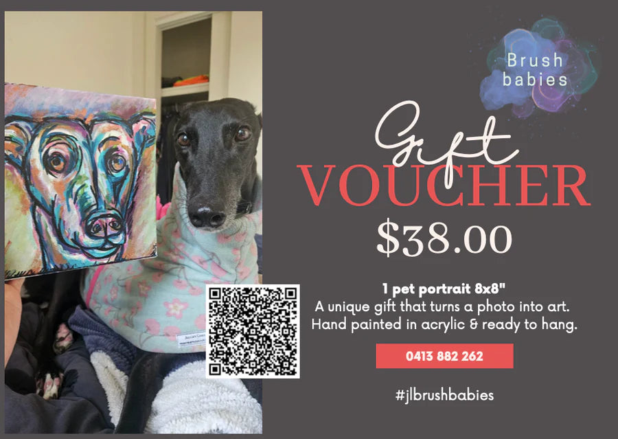 Brush babies gift voucher are now available - 8x8"