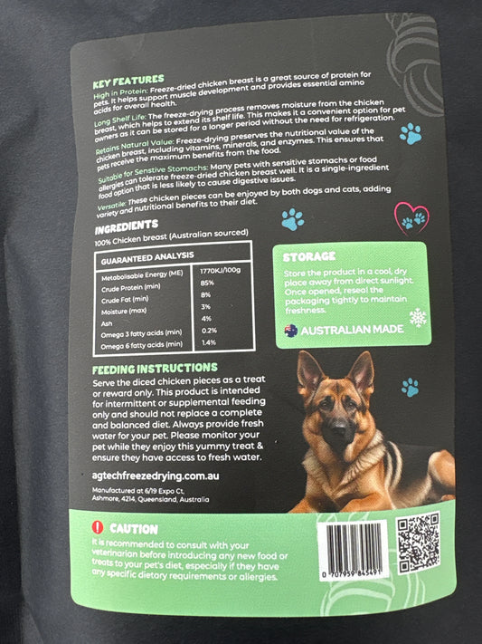 Dice Chicken Breast - Freeze-Dried