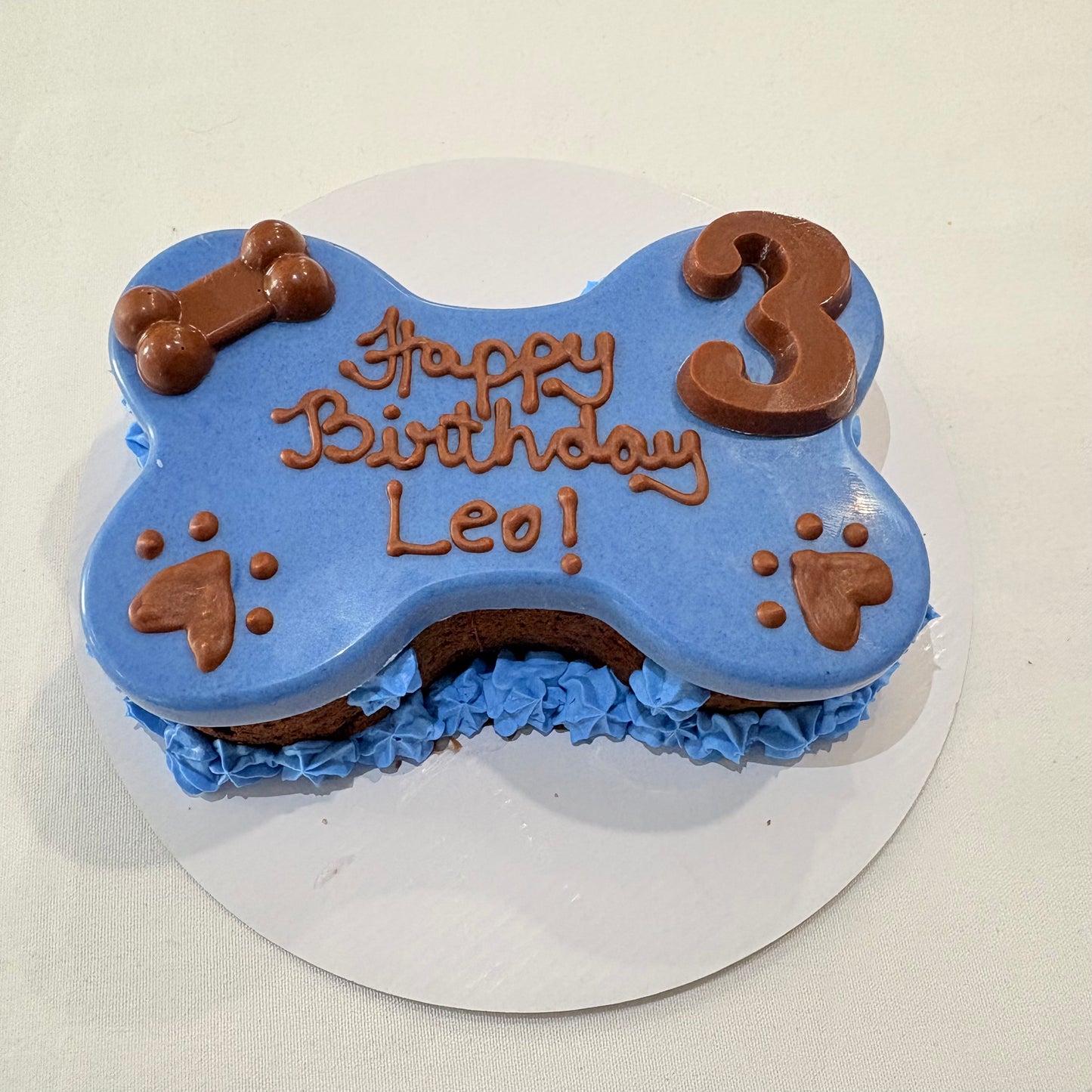 Dog Birthday Cake - Bone