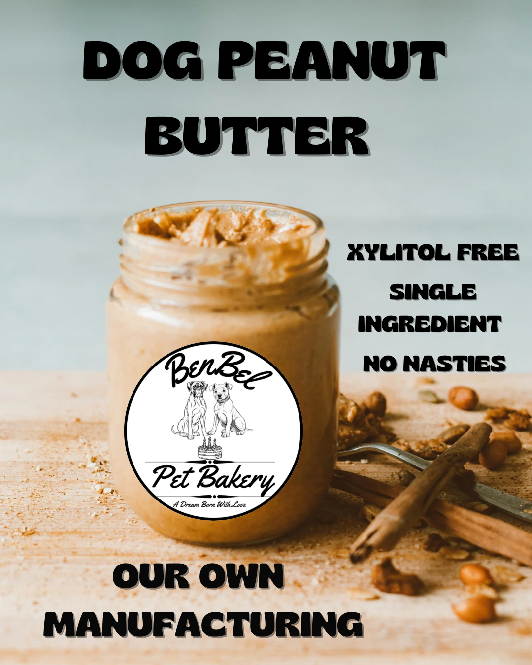 BenBel Pet Bakery’s Doggy Peanut Butter: Healthy, Delicious, and Tail-Waggingly Good!