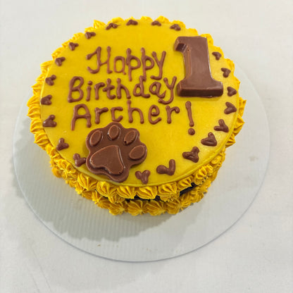 Dog Birthday Cake- Round