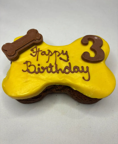 Dog Birthday Cake - Bone