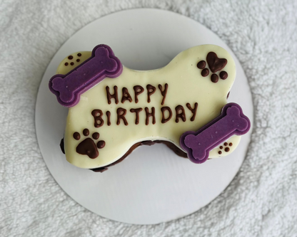 Dog Birthday Cake - Bone