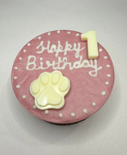 Dog Birthday Cake- Round