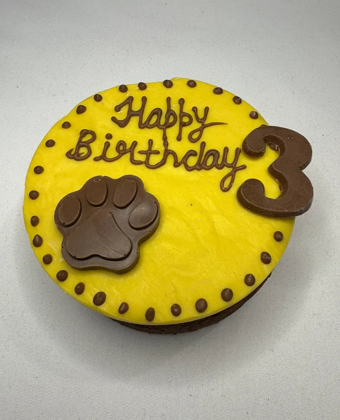 Dog Birthday Cake- Round