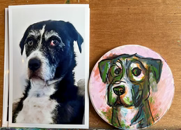 Custom Pet Portrait Coaster