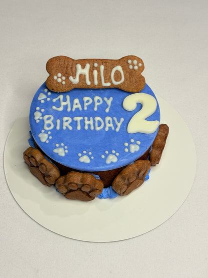 Dogy Birthday Cookie Cake